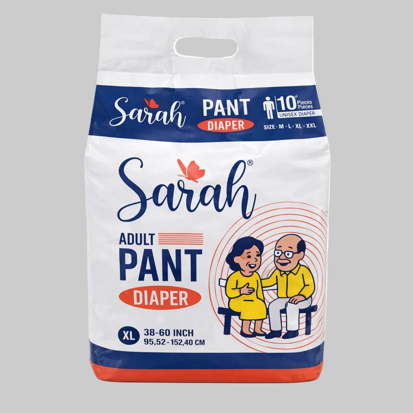 Pack of 10 Sarah Adult Pant Diapers XL Size